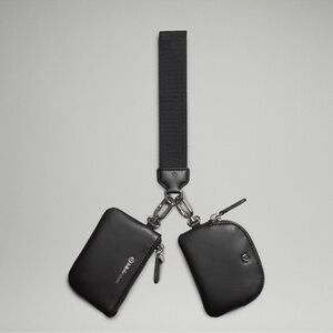 Lululemon Athletica Black and Silver Wristlet Set